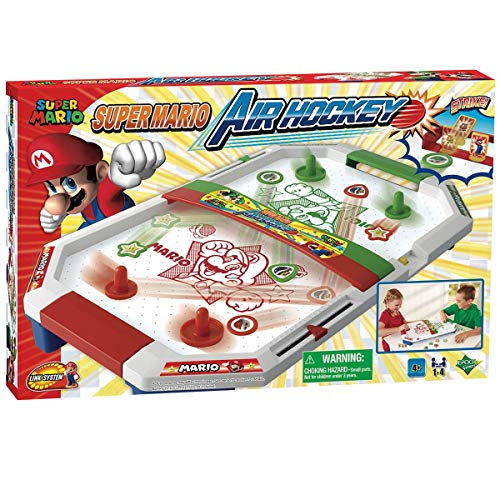 EPOCH Games - Super Mario - Air Hockey Brothers, Gioco da Tavolo Interattivo per 1-4 Giocatori – Modello 7361