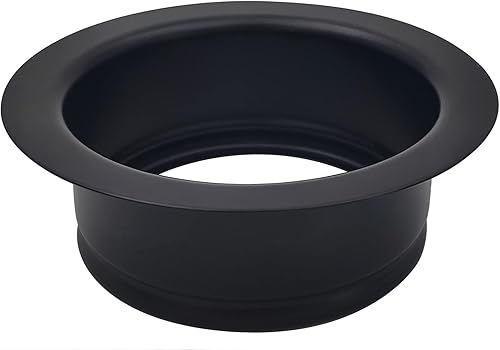 GZILA Brida y tapón de basura negro, accesorios de repuesto para fregadero de cocina estándar de 3-12 pulgadas