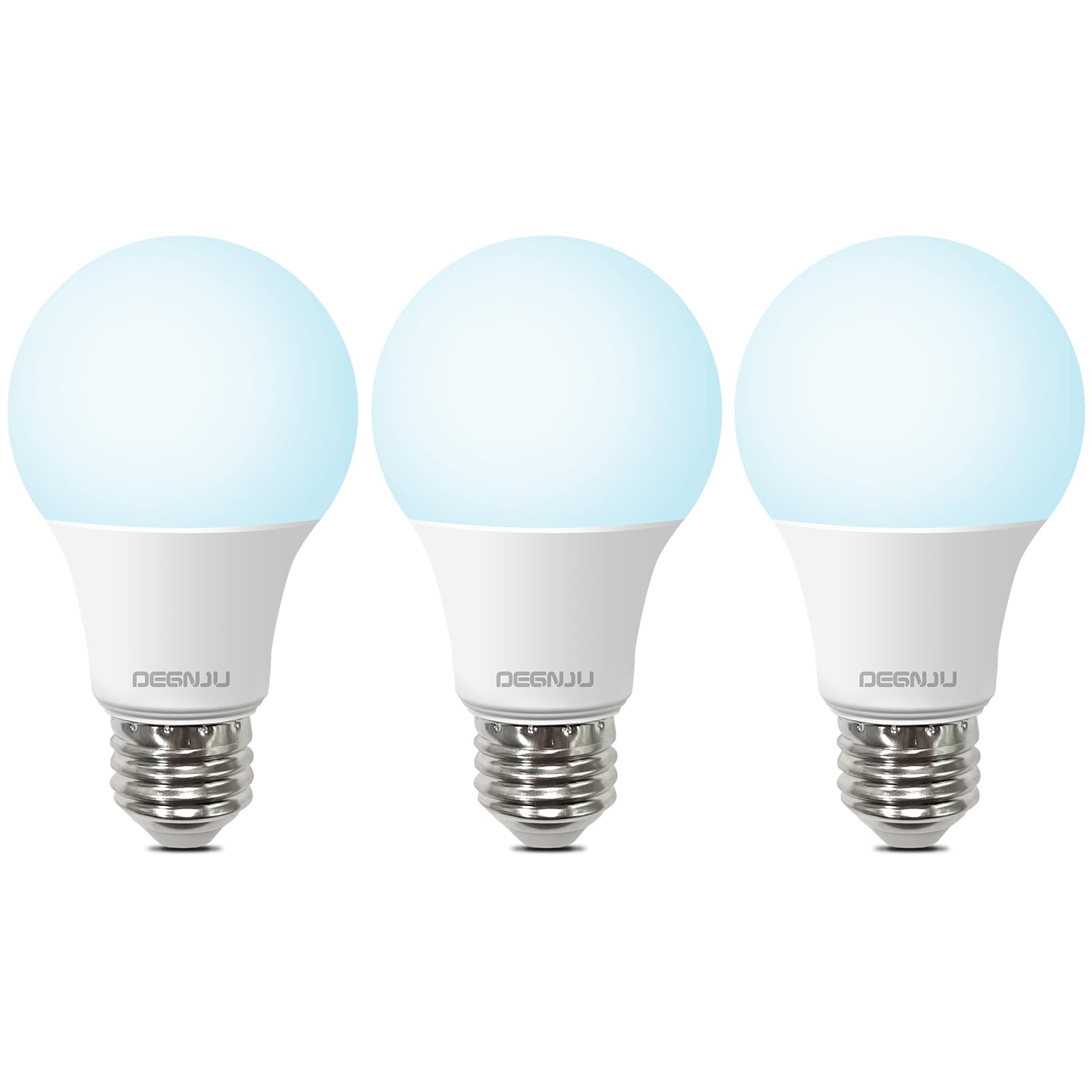 A19 LED Light Bulbs Daylight 5000K 60 Watt Equivalent LED Bulbs 800 LM 15000 Hours E26 Standard Base