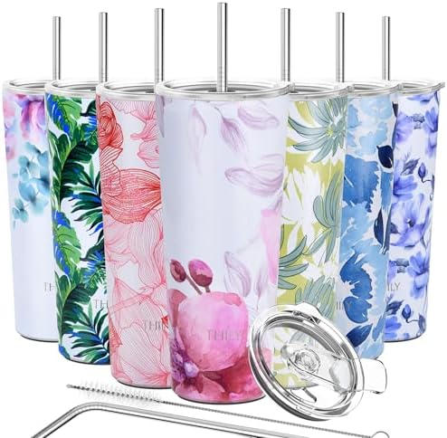 THILY Tumbler Stainless Steel Coffee Cup 26 oz Triple-Insulated T...
