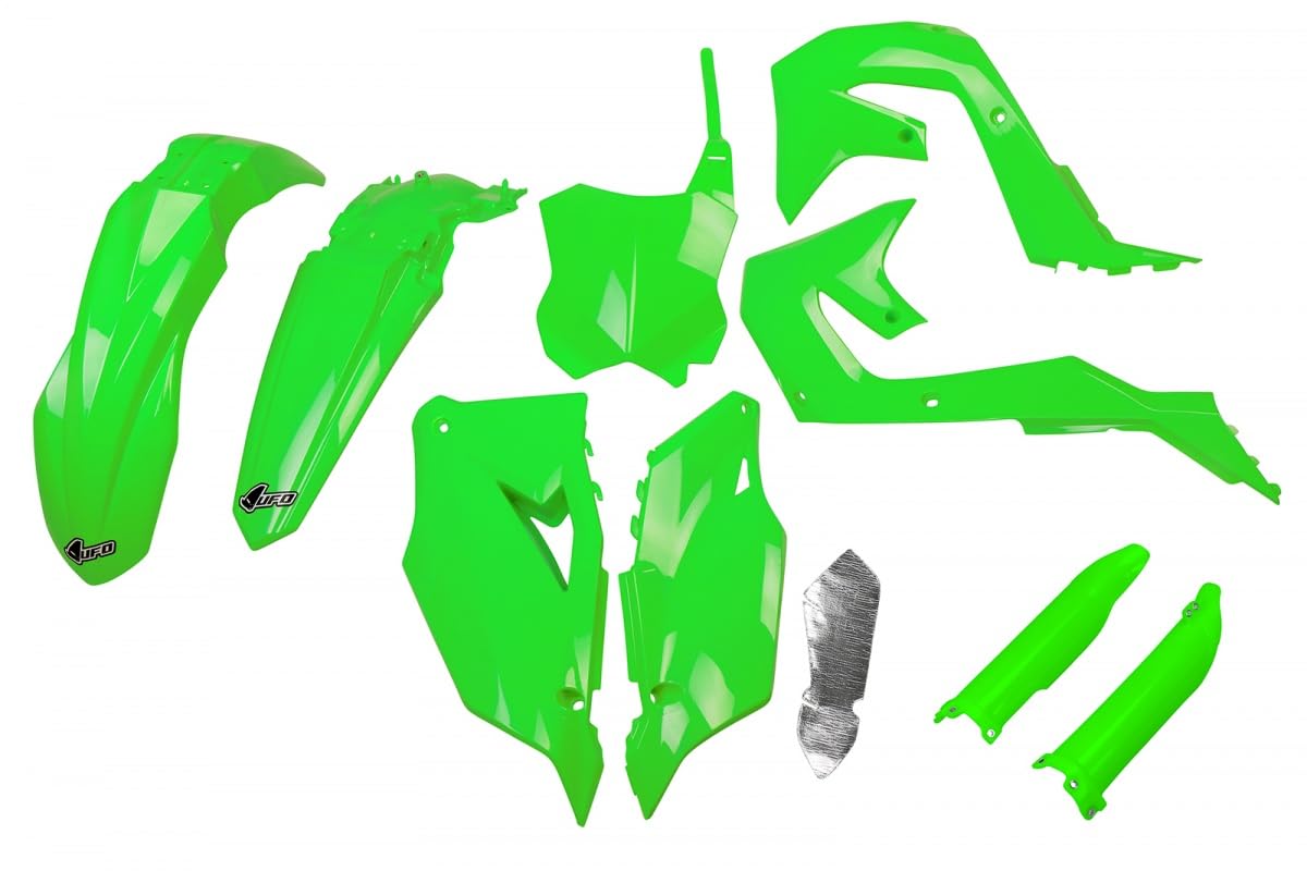 UFO PLAST Full Kit Fluorine Green Kawasaki KXF 450 2019-2023