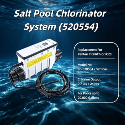 Getanye Salt Pool Chlorinator System 520554 EC-520554 Replacement for Pentair IntelliChlor IC20 20000 Gallon Salt Cell Chlorine Generator, Salt Water Pool Chlorinator by Getanye - Image 2