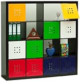 DEKAFORM Designer Regaltür als Fach-Einsatz, Regalsysteme mit Mass ca. 33,6cm x 33,6cm, Tür für IKEA Regal Expedit Kallax Nornäs - Würfel Flexi - XXXL Lutz - Quelle Raumteiler* Schneeweiß