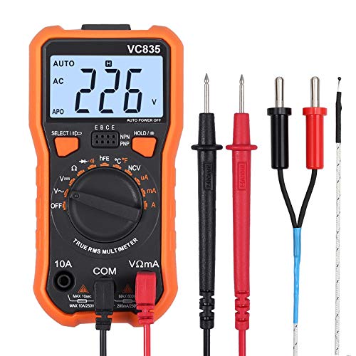 Proster Digital Multimeter 8233D Pro 2000 Counts TRMS NCV AC DC Current Voltage