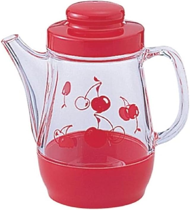 リス Risu Condiment Container, Soy Sauce Jug, Red, 5.1 fl oz (150 ml), Bloom, Made