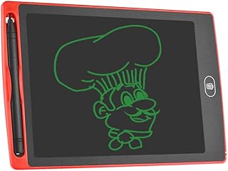 لوحة لوحي للرسم على شكل لوحة إلكترونية LCD بشاشة مقاس 8.7 بوصة لوحة رسوم محمولة للمسودات والرسومات والسجلات المكتبية قابلة للمسح جزئيًا للأطفال
