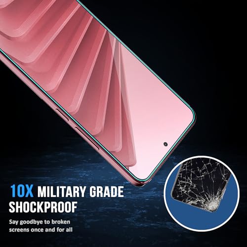Image of ArmourPro Military Grade Gorilla Tempered Glass Compatible For Redmi Note 14 SE (6.67 Inch) With Easy Installation Kit for Smartphone| Edge To Edge Coverage | Black, Pack of 2