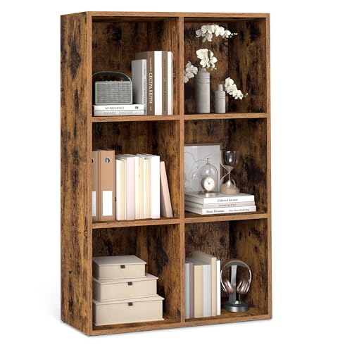 VASAGLE Custos Bookcase with 6 Compartments