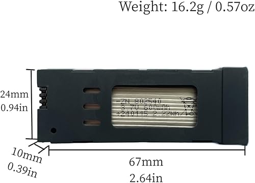 Miniatura 2 de E58 Batería 3.7V 600mAh Batería para E58 S168 JY019 JD-19 Drone Batería Quadcopter Batería con 5 en 1 Cable de Carga USB