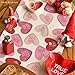 Artoid Mode Pink Ture Love Heart Valentine's Table Runner, Festival Anniversary Kitchen Dining Table Decoration for Home Party Decor 13x120 Inch