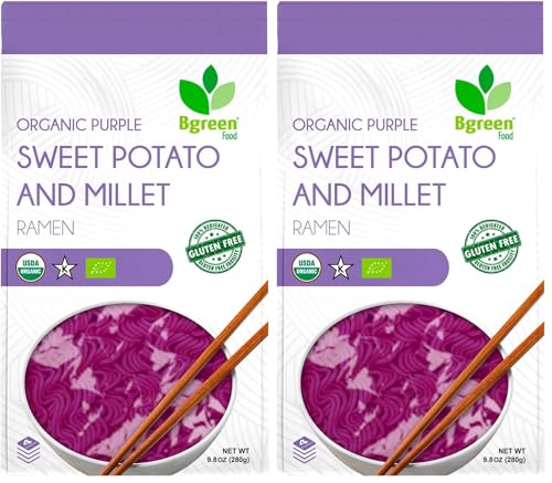 Big Green Organic Food- Organic Purple Yam & Millet Ramen, Premium Ube, Gluten-Free, Vegan (I Pack) (Pack of 2) image 5
