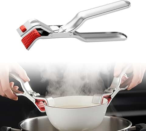 Hot Plate Grippers, 2026 Upgraded Multi Purpose Hot Plate Gripper, Anti-Scald Bowl Dish Grippers for Kitchen (1 PCS)