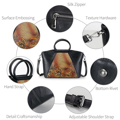 Women Satchel Handbags Crossbody Bag Top Handle Purse Medium Tote Bag Leather Shoulder Bag4