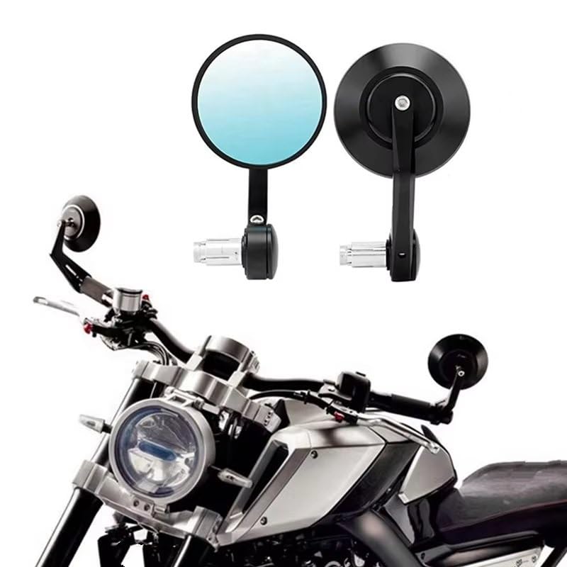 Rétroviseurs moto noirs pour CBR1000XX et VFR1200X en CNC 7/8 pouces