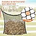WEEKSUN 4 PCS Slow Feed Hay Net, Hay Bags for Horses with Large Capacity, Horse Feed Bag Easy to Hang, Hay Nets for Horses for Horse Feeder Full Day Feeding Horses Goat Stall Trailer (31.5