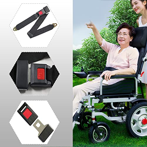 Wheelchair Seat Belt For Elderly & Disabled - Electric Scooters Replacement Band Accessory, Adjustable Up To 50"L #TOP2