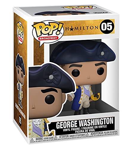 Pop Broadway: Hamilton - George Washington Funko Pop! Vinyl Figure (Bundled With Compatible Pop Box Protector Case), Multicolor, 3.75 Inches #TOP2