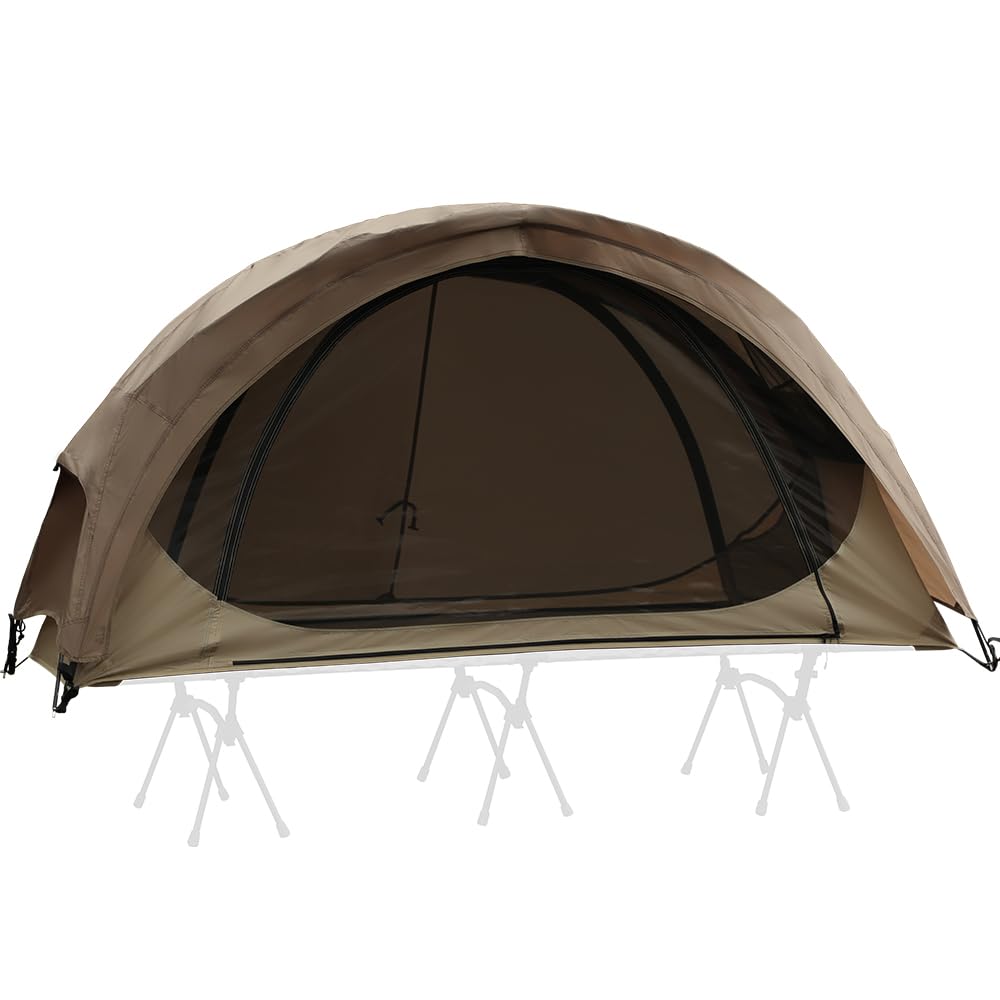 Amazon.co.jp: Soomloomコットテントキャンプテントレインフライ自立