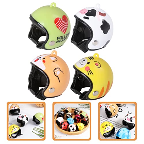 Ipetboom 4pcs capacete de capacete de capacete de pet rumet mini capacete engraçado