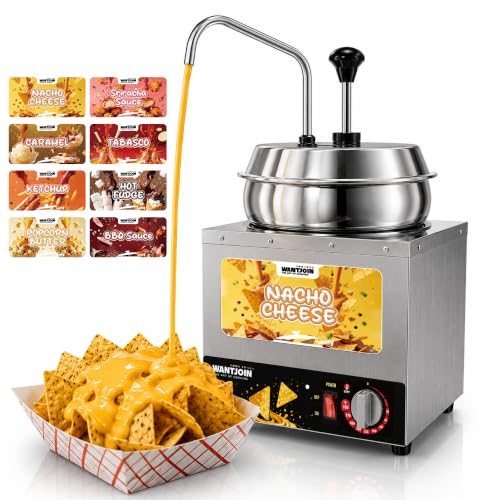 WantJoin Nacho Cheese Dispenser with Pump - 7.4Qt Nacho Cheese