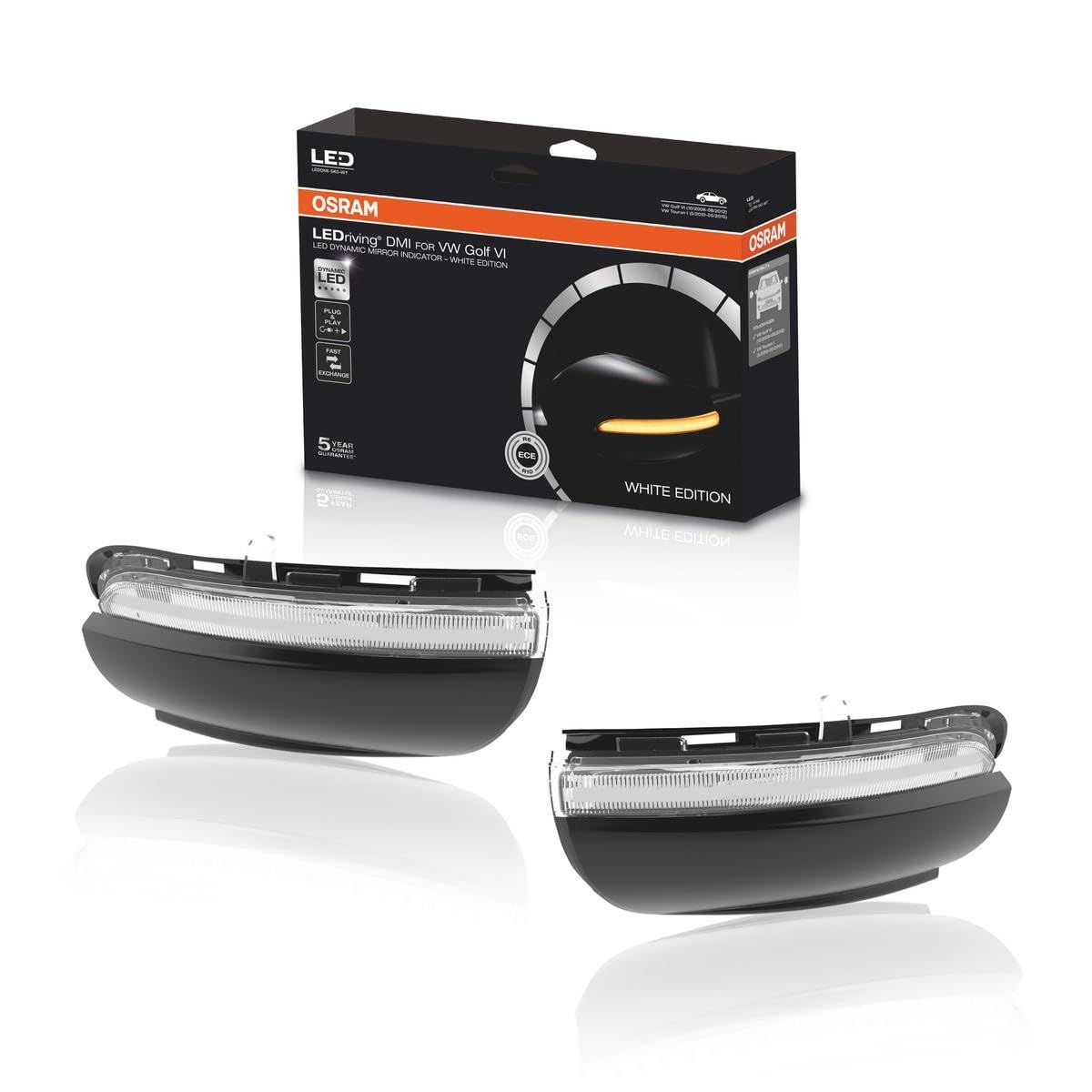 OSRAM LEDDMI 5K0 WT S LEDriving Dynamic LED Mirror Indicator - White Edition, Set of 2 LEDDMI 5K0 WT S