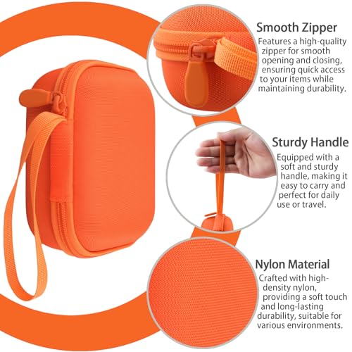 Image of for Bose New SoundLink Micro 2nd Gen Portable Bluetooth Speaker Hard Protective Case, Portable Travel Case with Carabiner (Orange) - co2CREA