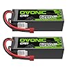 OVONIC 4S LiPo Battery 6200mAh 14.8V 130C RC Battery with Dean-Style T Connector