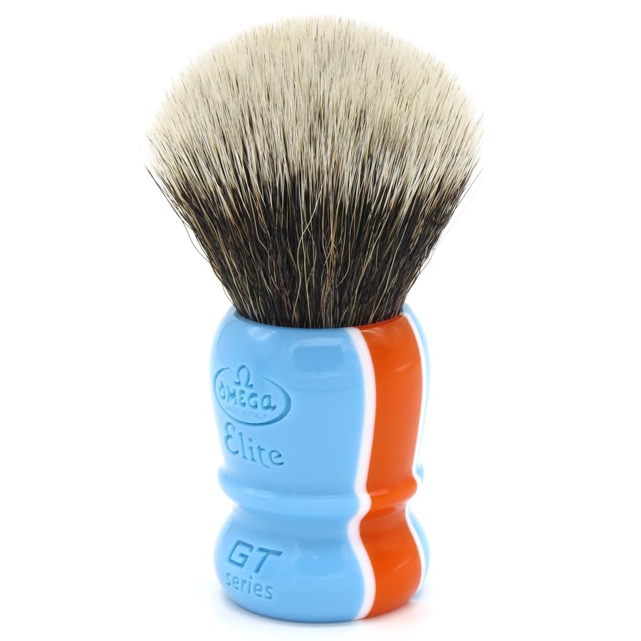 Omega Elite Fiber Shaving Brush, GT Series