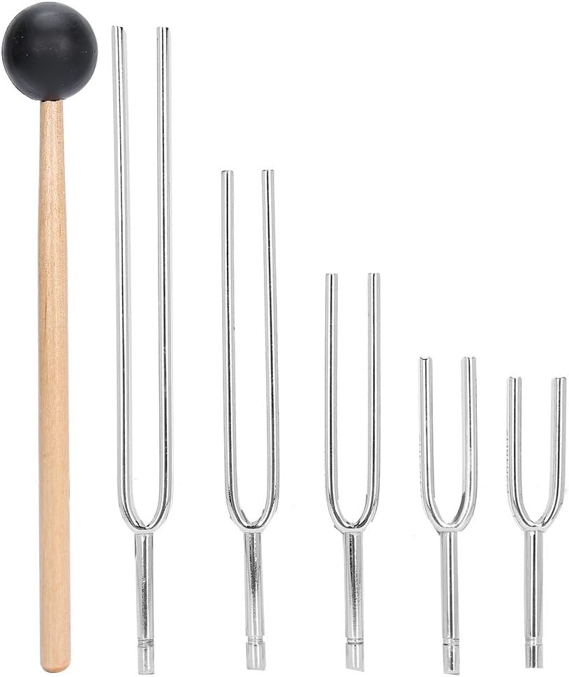 Oreilet Tuning Fork Set, Sound Healing Tuning Fork, Aluminum Alloy Tuning Fork, for Aromatherapy SPA DNA Repair