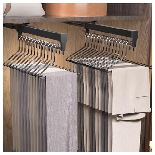 Estante de pantalón extensible de 55cm para armario de baño