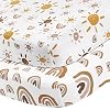 Babebay Pack N Play Sheets Fitted for Pack and Play Mattress and Mini Cribs, Jersey Knit Cotton for Natural Comfort…