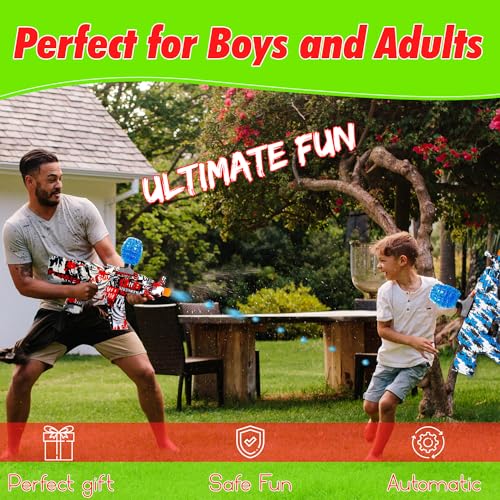 HiFEN® Gel Ball Blaster Toy Electric AKM-47 Gun Soft Bullet 50,000 Ammo with Goggle Outdoor Activities Shooting Team Games Toy Suitable for Teens 14+ and Adults (Assorted) - Image 4