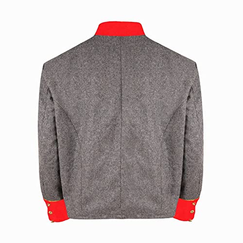 Civil War US Lt's 1 Braid Grey Wool Jacket3
