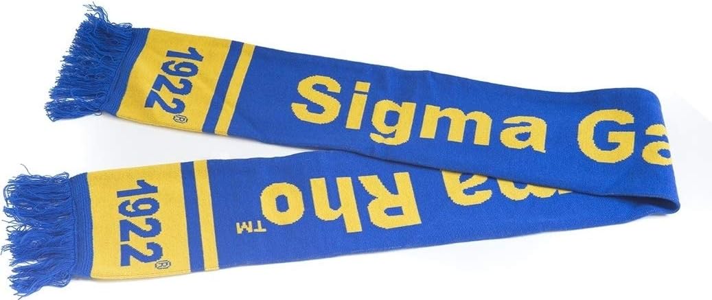 Sigma Gamma Rho Knit Scarf [Blue - 70" L x 6.5" W] - ID#11356