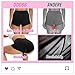 DDOBB Radlerhose Damen Kurz Shorts Unter Kleid High Waist Sportshorts Bauchweg Unterhosen Hotpants Blickdichte Sporthose Boxershorts Gym Leggings(schwarz, S-M)