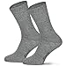 Produktbild Piarini 3 Paar herrensocken ohne gummibund 43 46 grau Diabetikersocken herren extra weit socken ohne naht an den zehen geeignet für diabetiker weiter bund venenfreundlich für geschwollene Füße