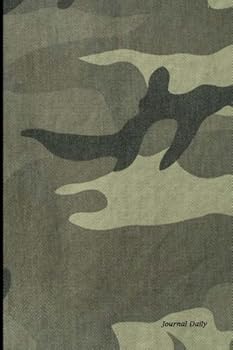 Journal Daily : Army Camouflage, Lined Journal, 6 X 9, 200 Pages