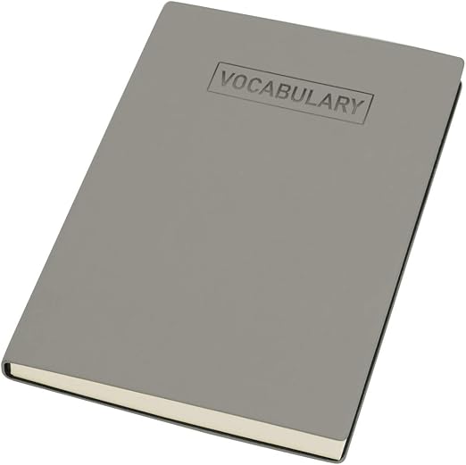 Amazon A5 単語ノート 英語ノート 子供 中学生 小学生 メモ帳 英語 単語帳 学習帳 横罫線 Puカバー 防水 手帳 言語 練習ノート 学生用 高校生 大学生 大人 勉強 ノート 学校 オフィス ビジネス用品 入学祝い 男女兼用 ブラック グレー しおり付き 手帳