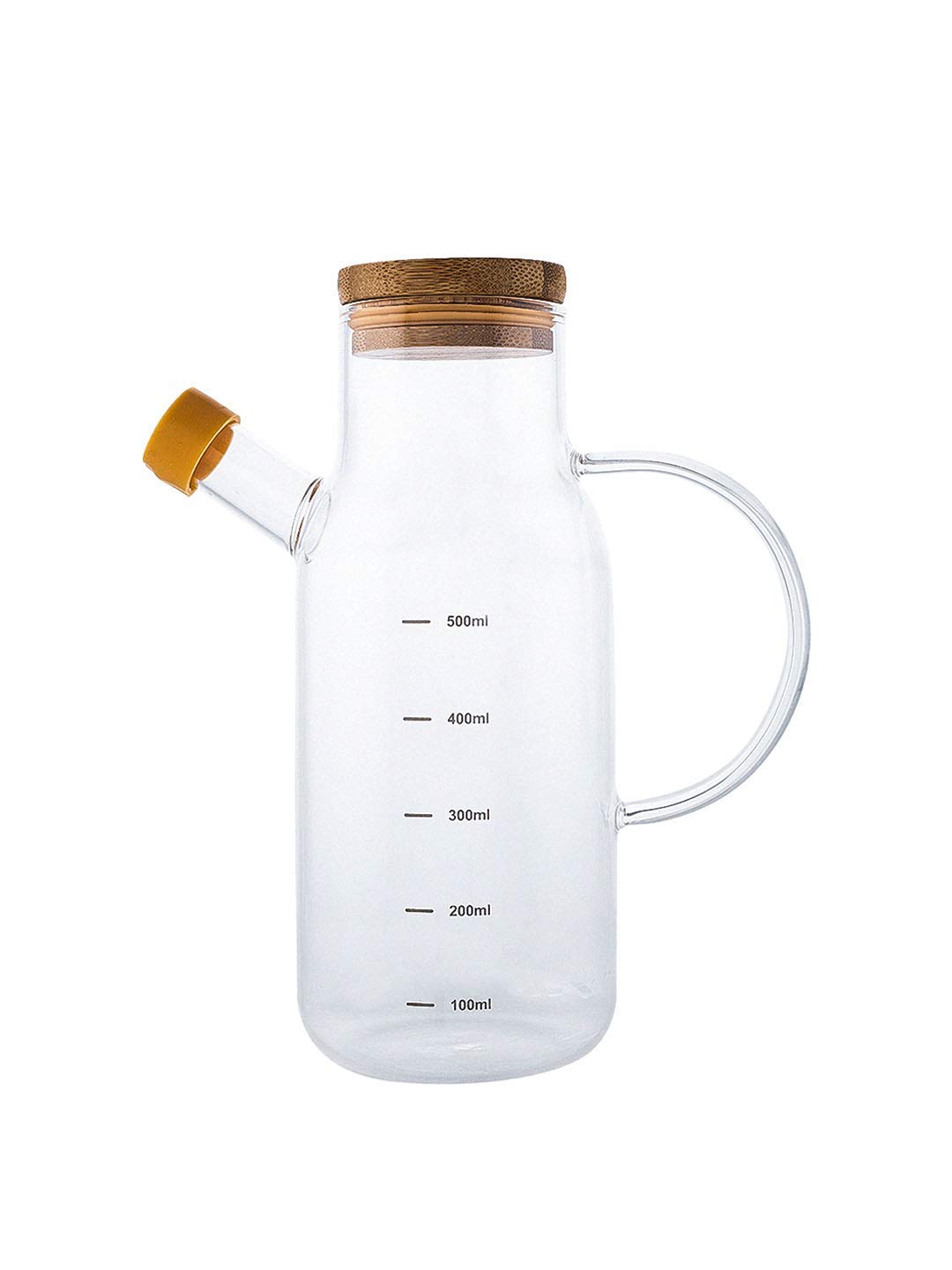 EEzra High Borosilicate Glass Oil Vinegar Dispenser Bottle No Drip Jar