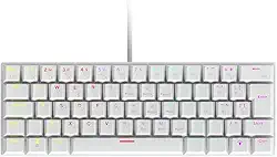 Teclado Mecânico Gamer Vinik Anihi White 60% Switch Red LED Rainbow