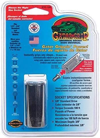 SOCKET GATORGRIP 3/8"DR by GATOR GRIP MfrPartNo ETC120 #20120A