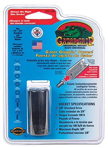 SOCKET GATORGRIP 3/8