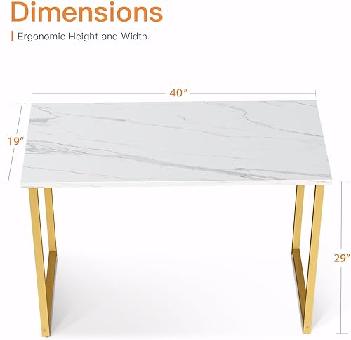 Miniatura 32 de Coleshome - Escritorio para computadora, de 32 pulgadas, estilo moderno y sencillo, para oficina en casa, escritorio estudiantil para escribir,