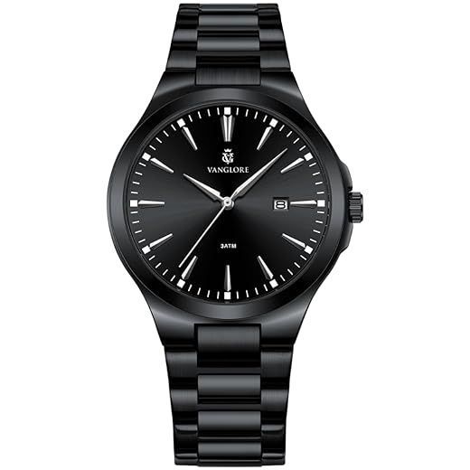 Relógio Masculino De Pulso Clássico Minimalista Aço Inoxidável 40mm Vanglore Upclassic 4355a Social Esporte Fino
