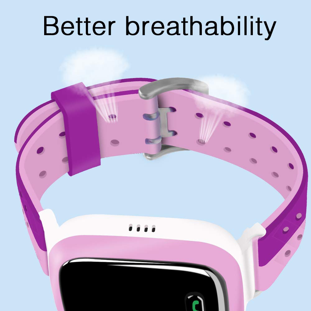 Kids Smart Watch Bandas de repuesto para de 20mm,compatible con PTHTECHUS CPROGRACE INIUPO YENISEY Silicona Correa de reloj,regalo para niñas y estudiantes