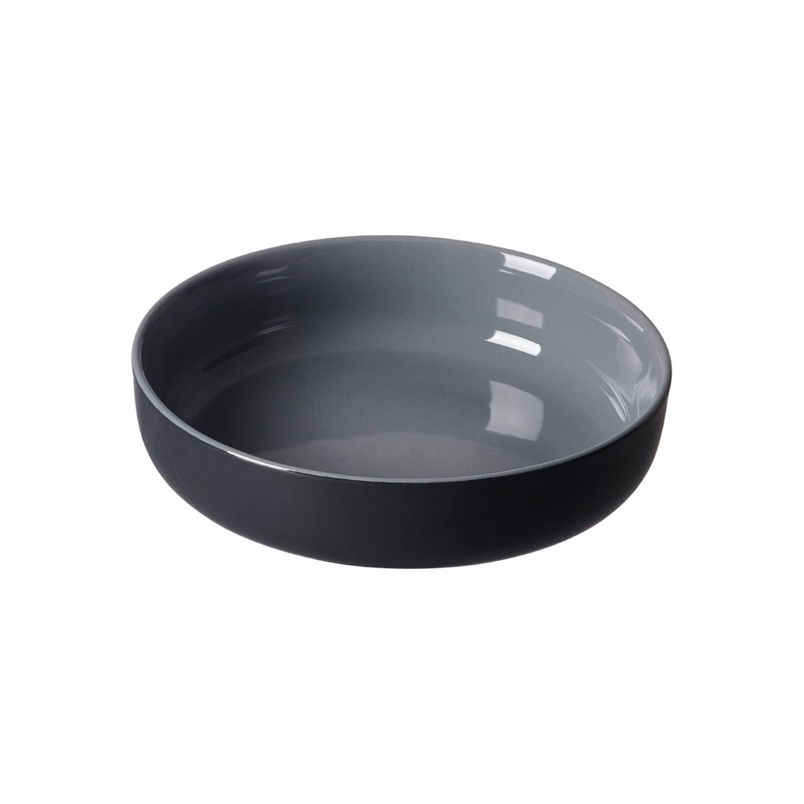 Ritzenhoff & Breker Schalen Jasper, Schwarz, 4er Set, ø 19 cm, 850 ml, Steinzeug, Schüsseln mit Soft-Touch-Haptik & farbiger Matt-Glasur