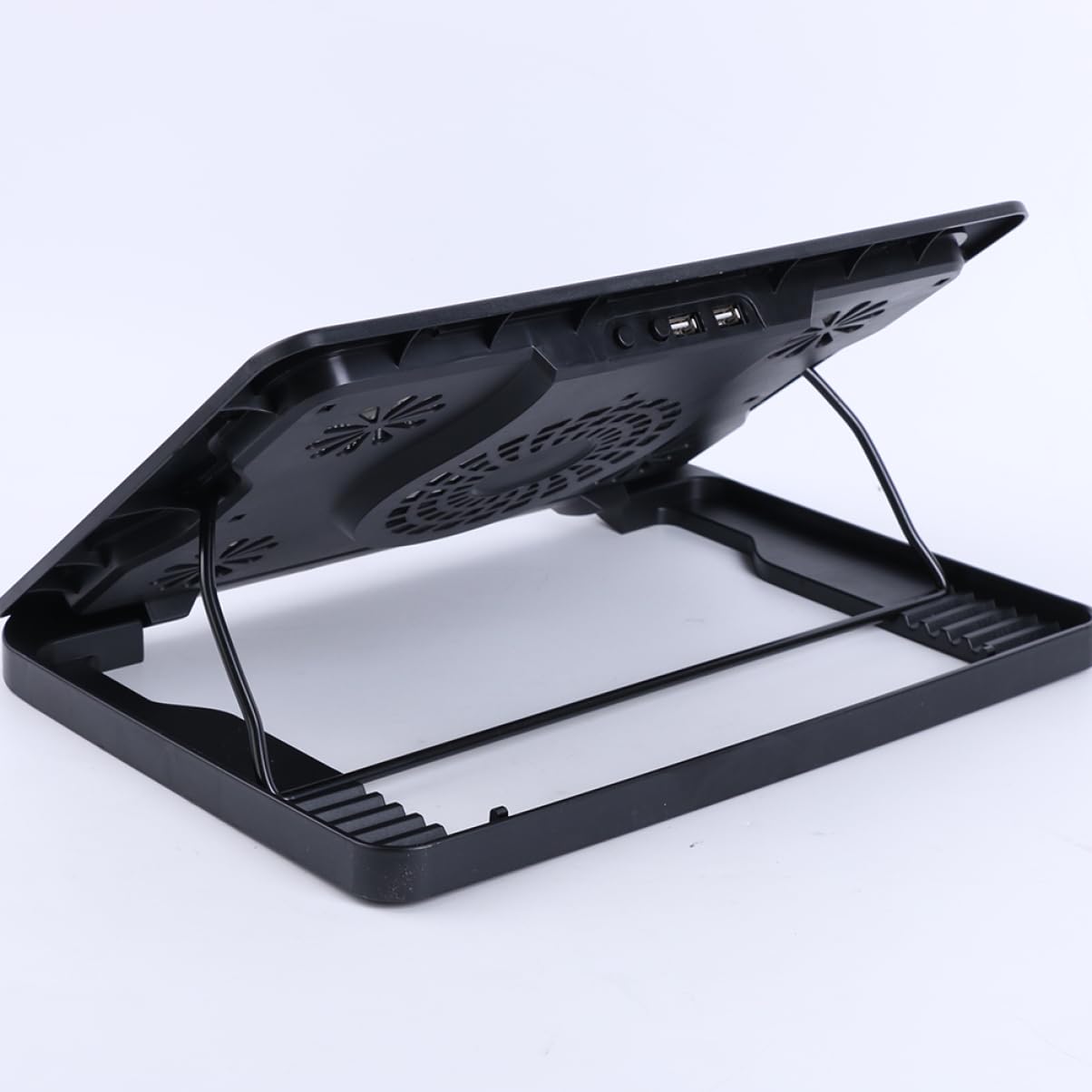 Base de Refrigeración y Diseño Antideslizante Ajustable en Múltiples Ángulos 5 Ventiladores Ultra Silenciosos para Portátil para Celebracion Verano