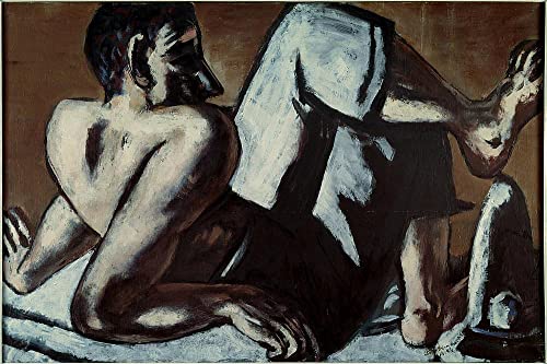 Pintura mural en lienzo de Max Beckmann: decoración vintage de 60x90cm
