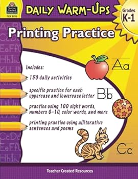 Paperback Daily Warm-Ups: Printing Practice Book