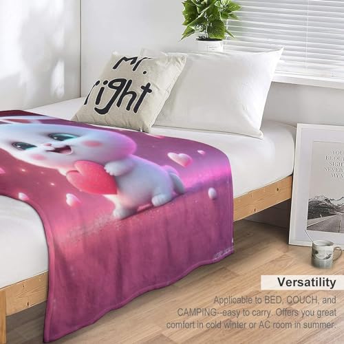 Couverture lapin douce pour des soirées cocooning réussies sur votre canapé - 6